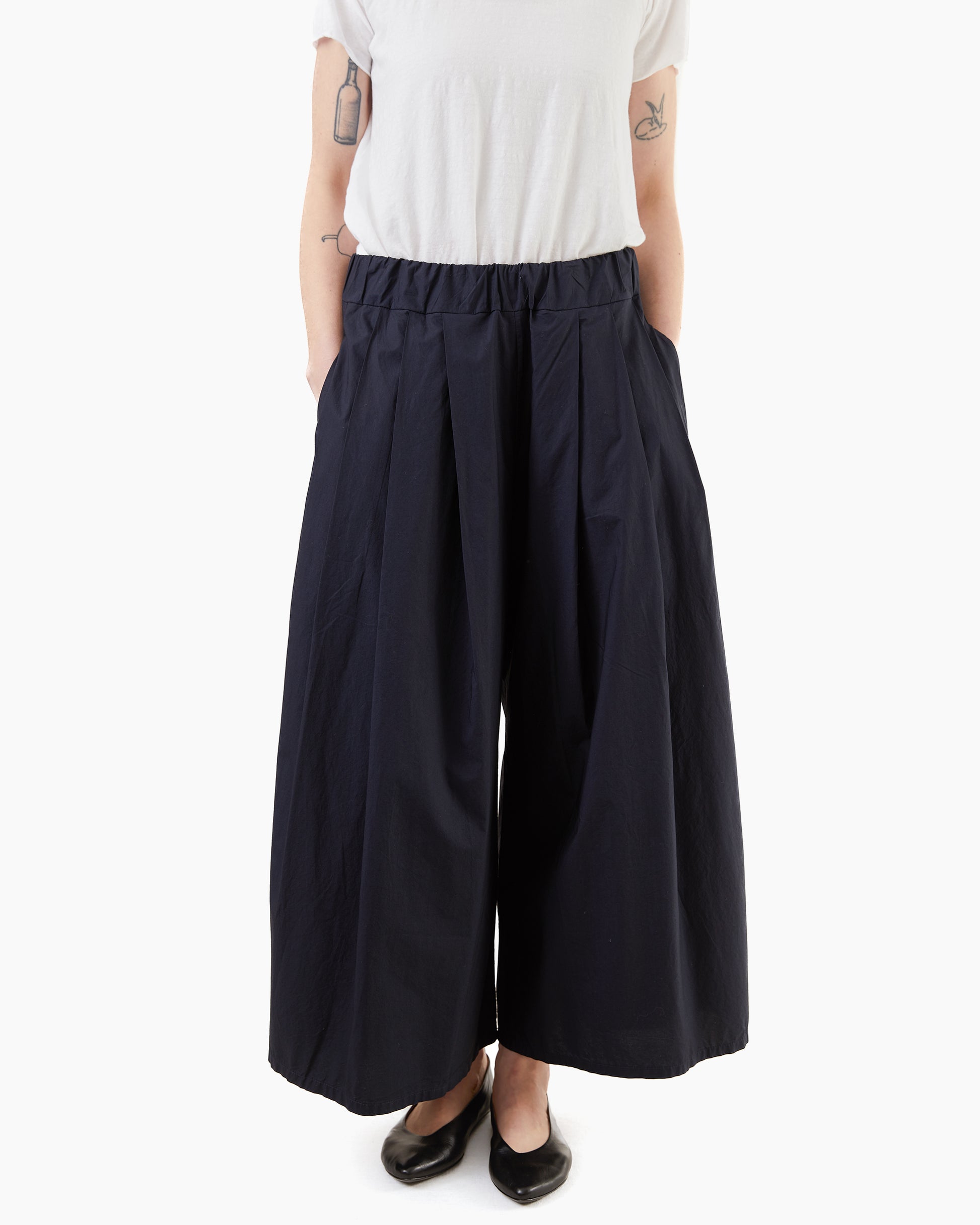 Labo.Art Women's Rombo Clara Cotton Pants in Atlantic