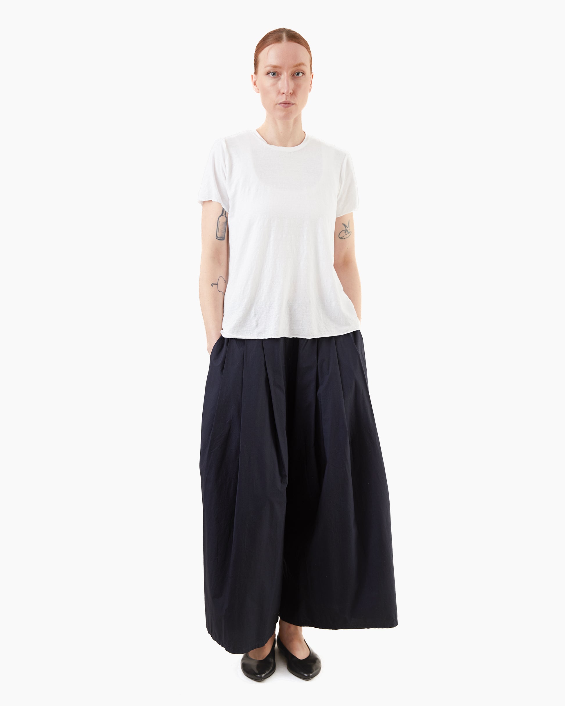 Labo.Art Women's Rombo Clara Cotton Pants in Atlantic
