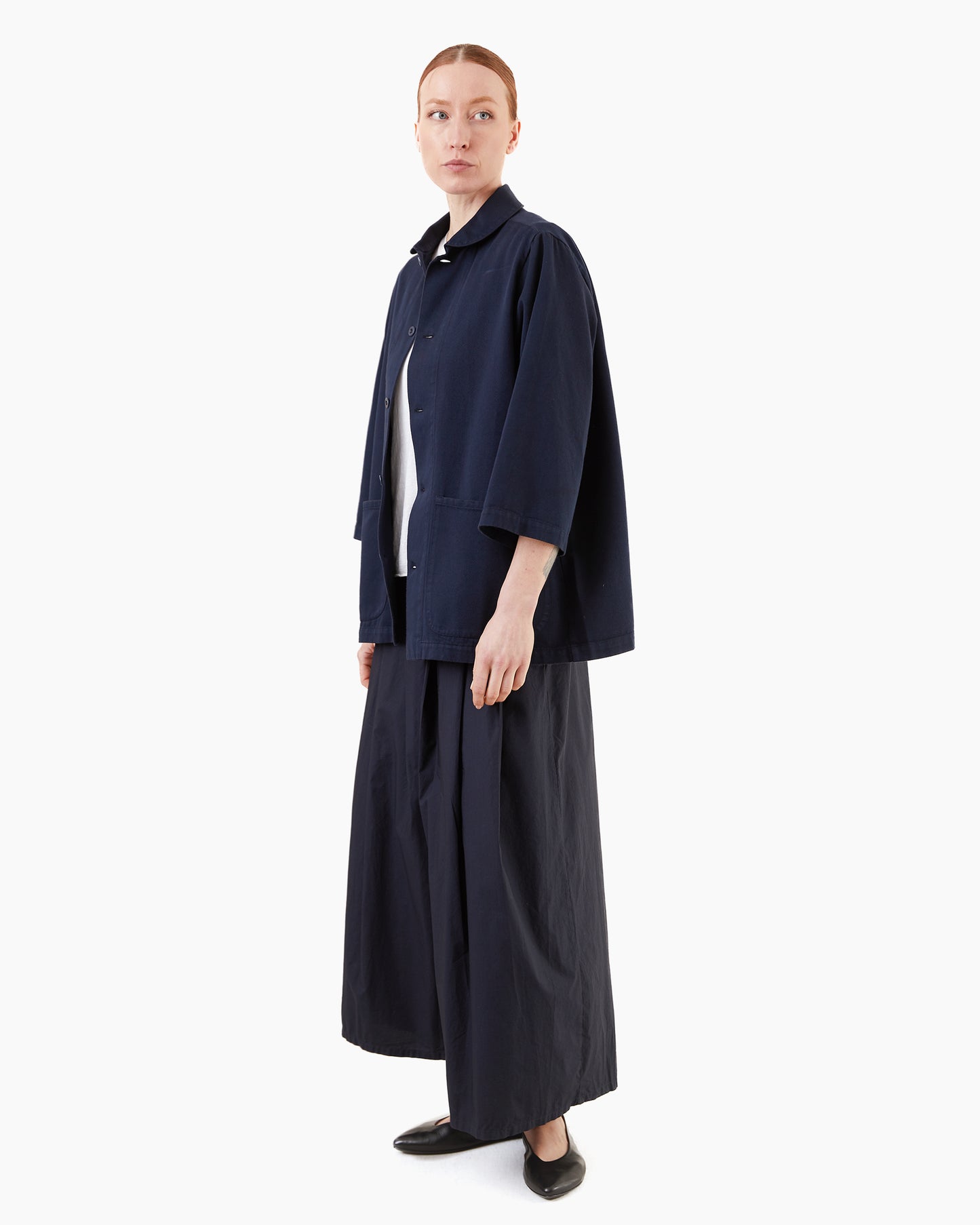 Labo.Art Women's Rombo Clara Cotton Pants in Atlantic