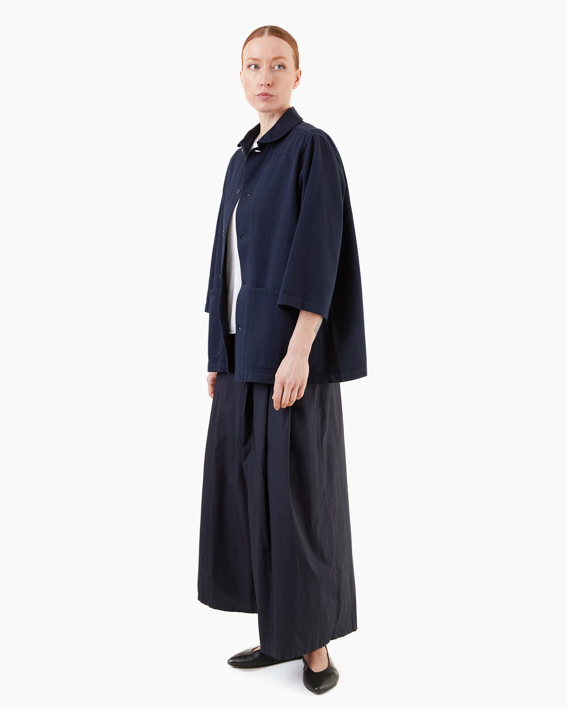 Labo.Art Women's Rombo Clara Cotton Pants in Atlantic