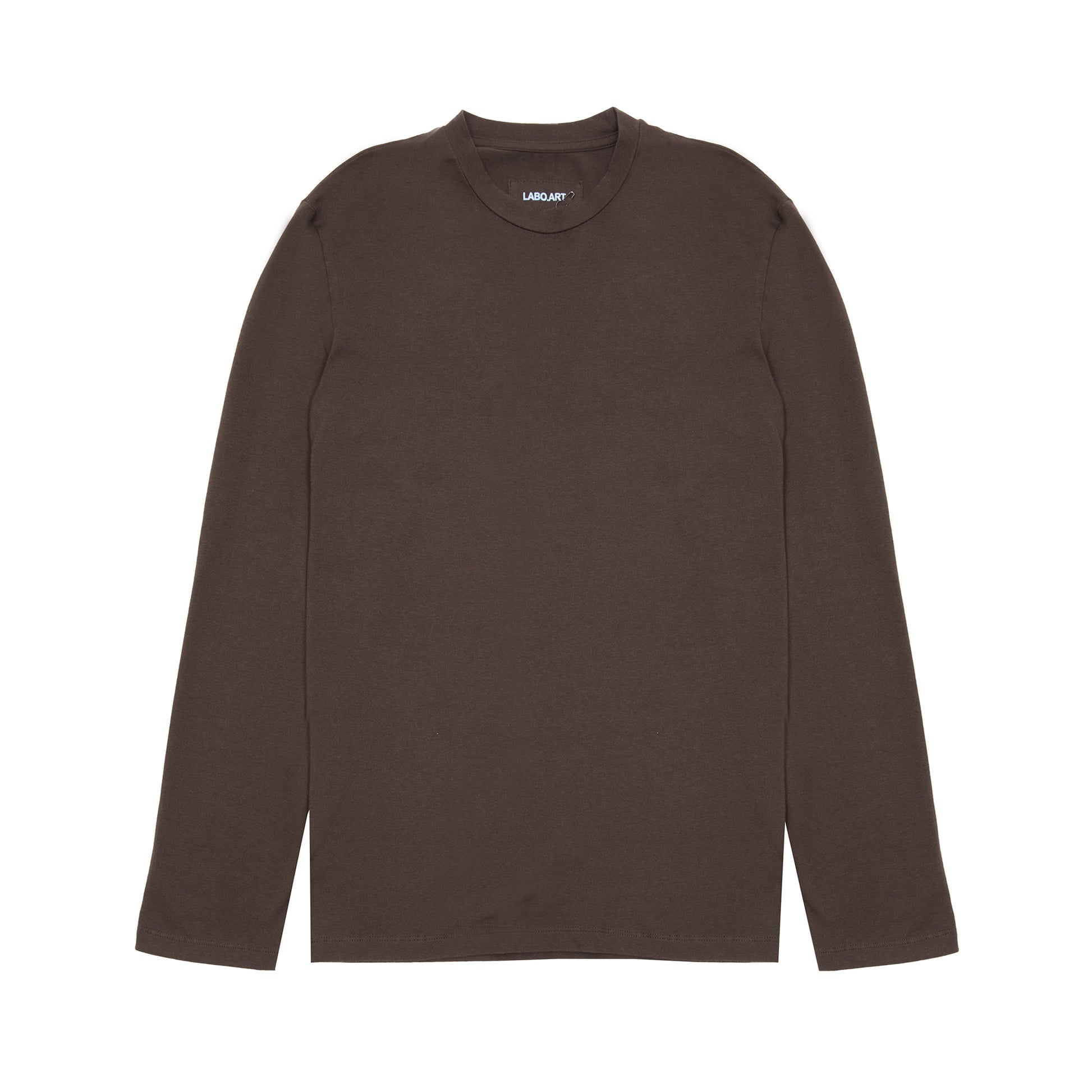 Labo.Art Men's Basica L/S Cocache T-Shirt in Cacao
