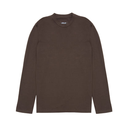 Labo.Art Men's Basica L/S Cocache T-Shirt in Cacao