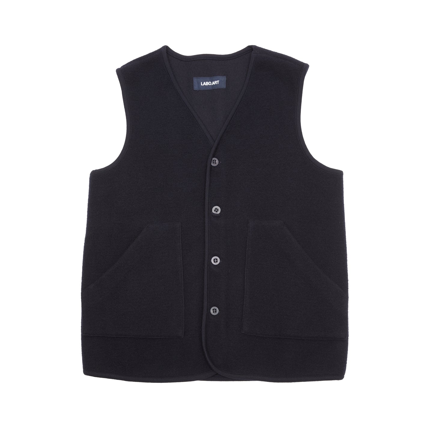 Labo Art Men's Manos Feltro Gilet in Atlantic