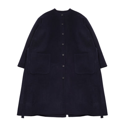 Manuelle Guibal Shawool Cashmere/Wool Coat in Indigo Night