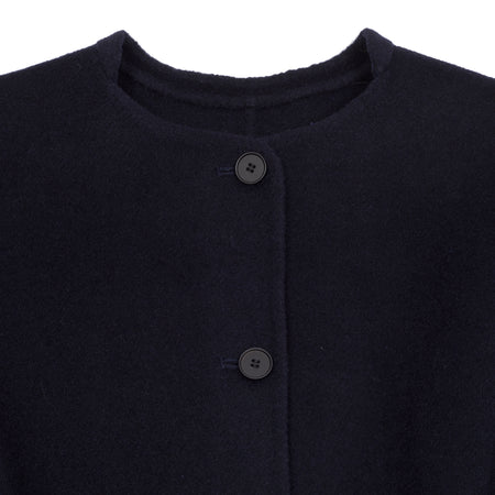 Manuelle Guibal Shawool Cashmere/Wool Coat in Indigo Night