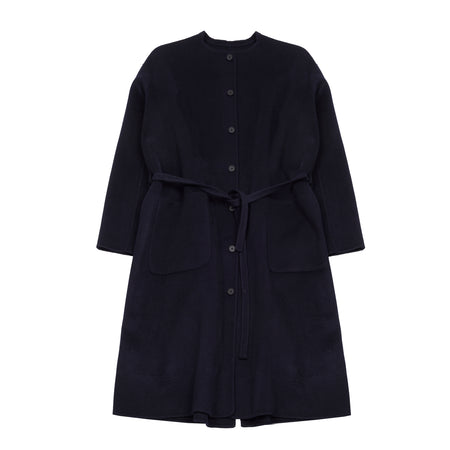 Manuelle Guibal Shawool Cashmere/Wool Coat in Indigo Night