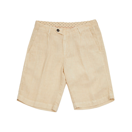 Alaccia shorts in light cool linen.  100% Linen.  Made in Italy.