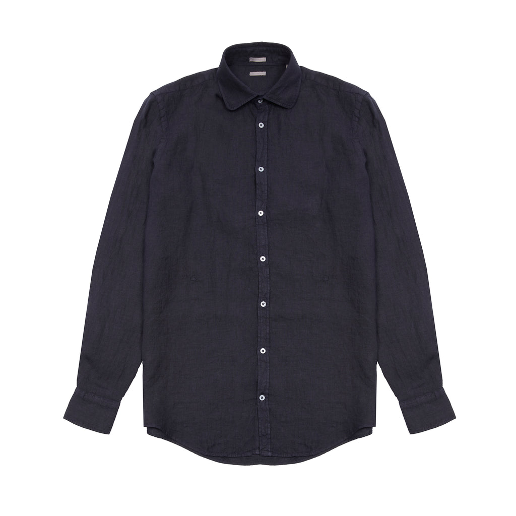 Massimo Alba Canary Linen Shirt in Blu – Dick's Edinburgh