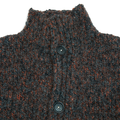 Massimo Alba Persico Alpaca/Mohair Cardigan in Lava