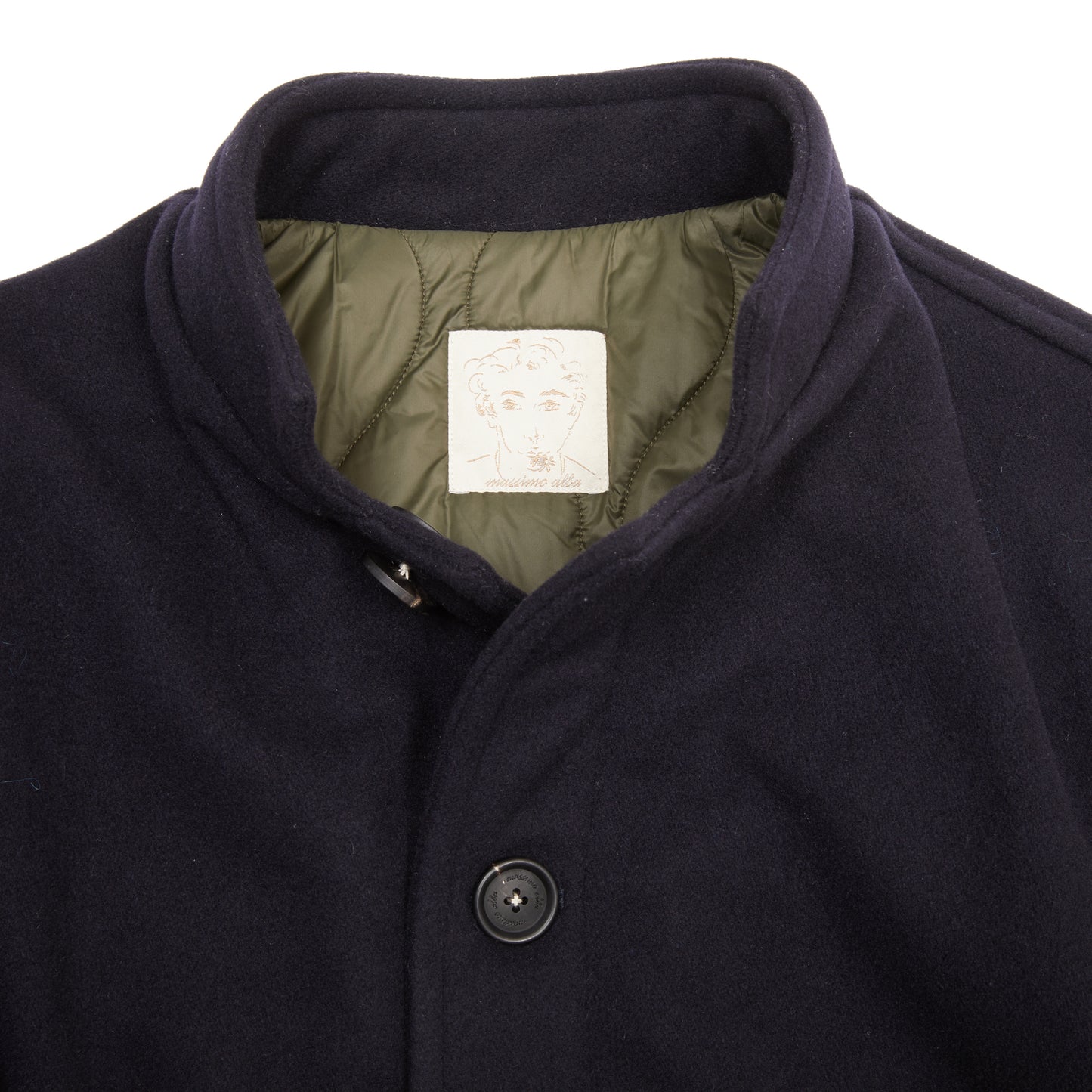 Massimo Alba Chevrolet Reversible Padded Jacket in Blu