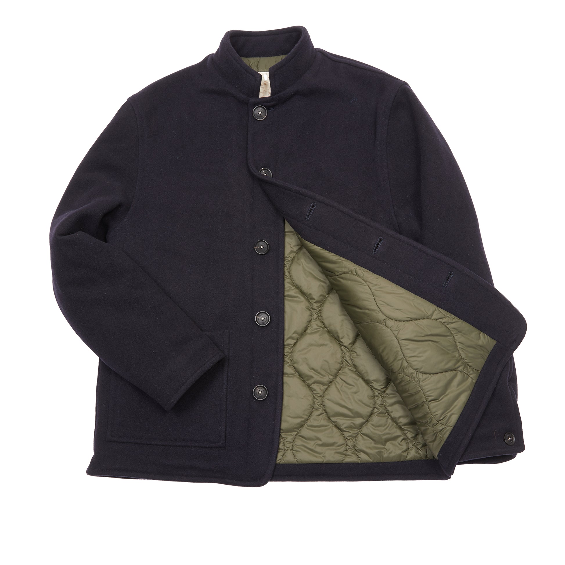 Massimo Alba Chevrolet Reversible Padded Jacket in Blu