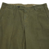 Massimo Alba Ionio2 Moleskin Trousers in Militare