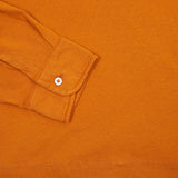 Massimo Alba Ischia Cashmere/Cotton Polo Shirt in Brick