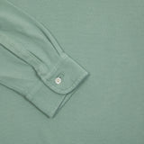 Raya long-sleeve five-button polo shirt in soft cotton pique.  100% Cotton.  Made in Italy.
