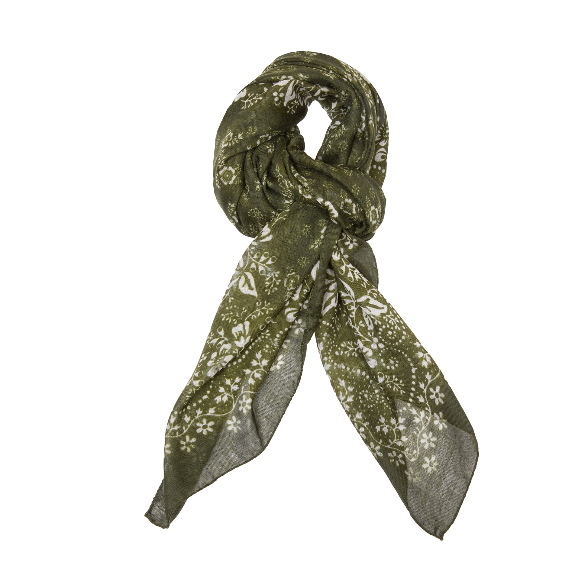 Massimo Alba Cashmere Silk Stole in Military