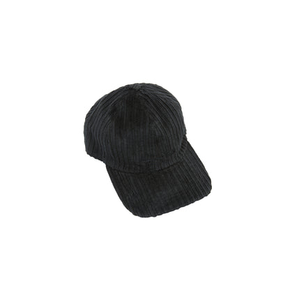 Massimo Alba Chance Corduroy Cap in Black
