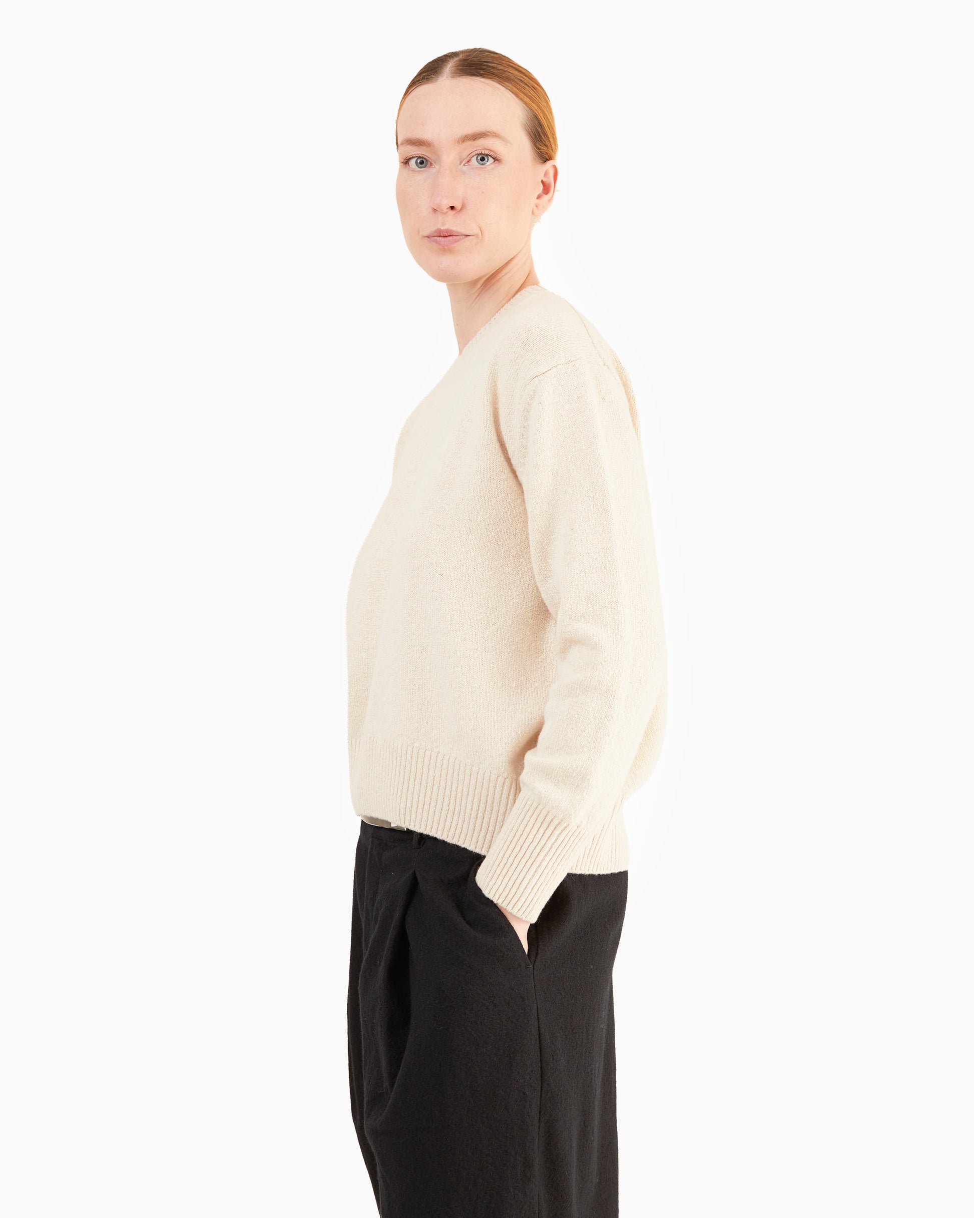 McGeorge Women's Cashmere/Wool Donegal Jumper in Sabbia
