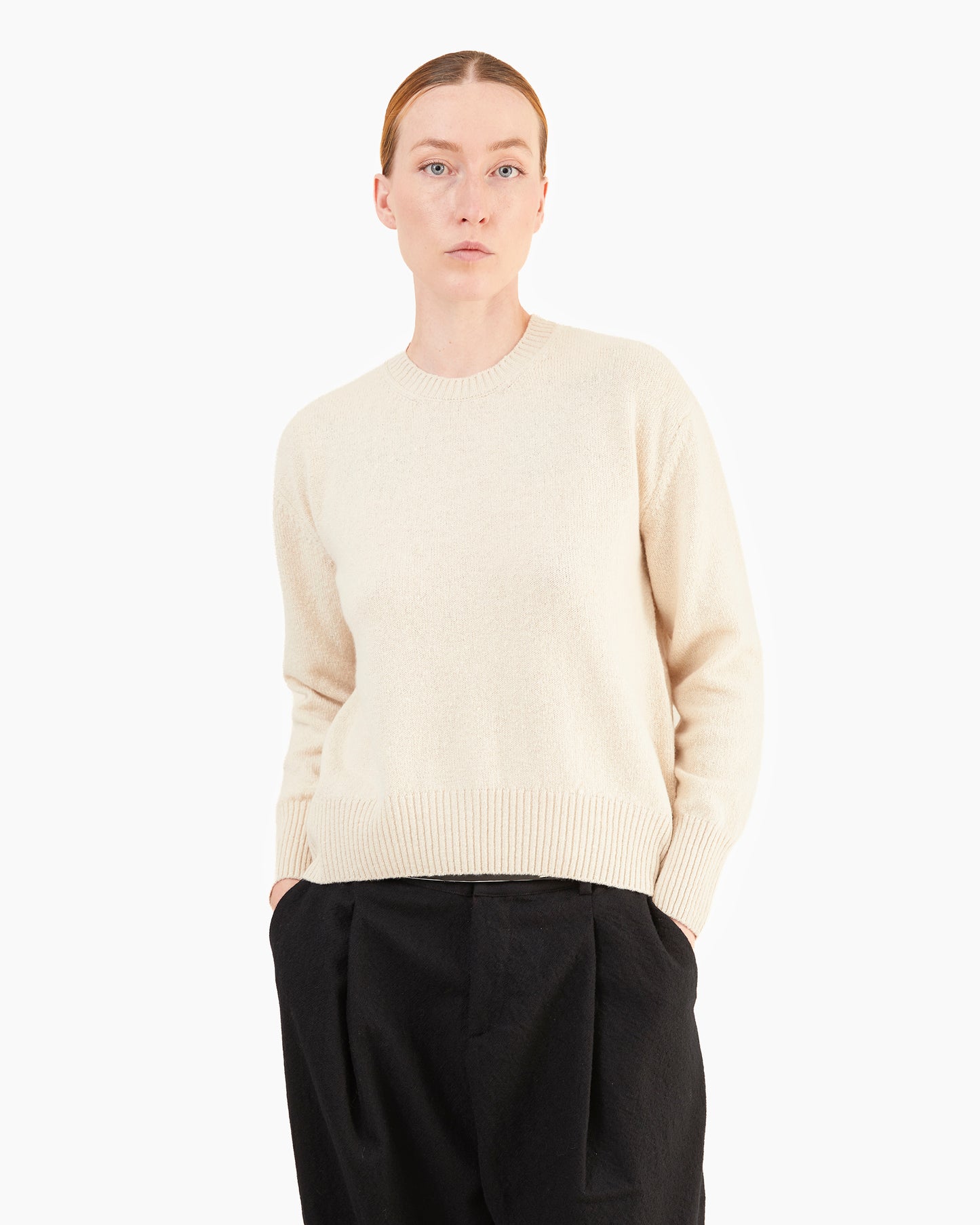 McGeorge Women's Cashmere/Wool Donegal Jumper in Sabbia