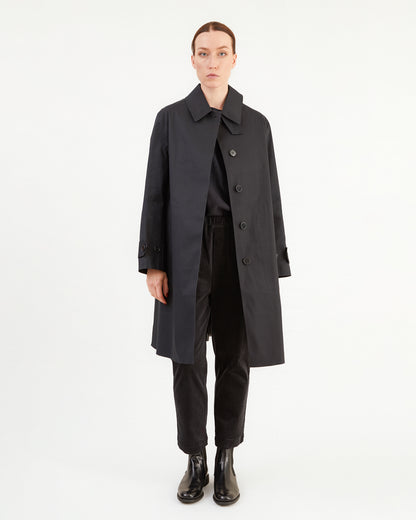 Mackintosh Women's Banton Bonded Cotton Raincoat in Black