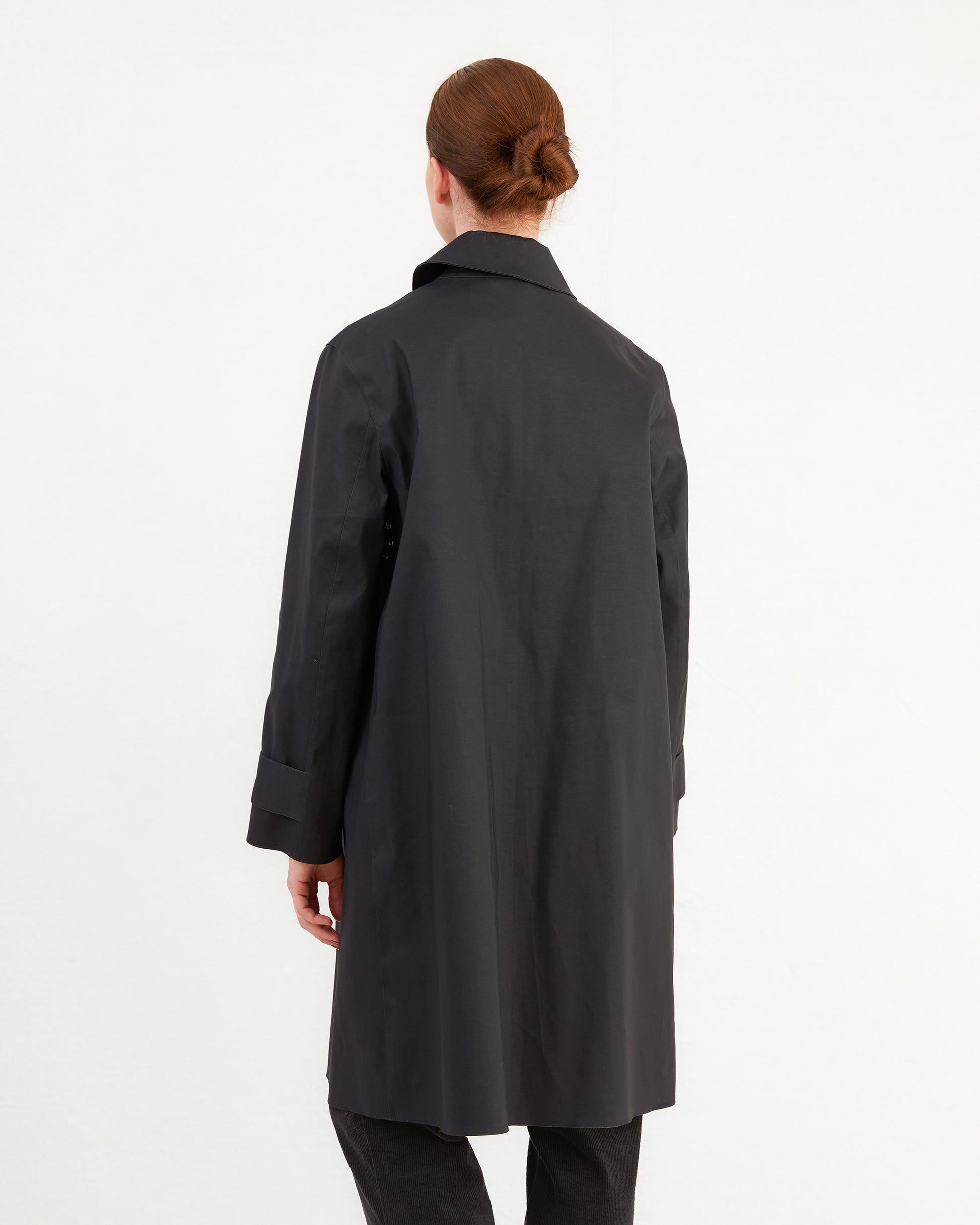 Mackintosh Women's Banton Bonded Cotton Raincoat in Black