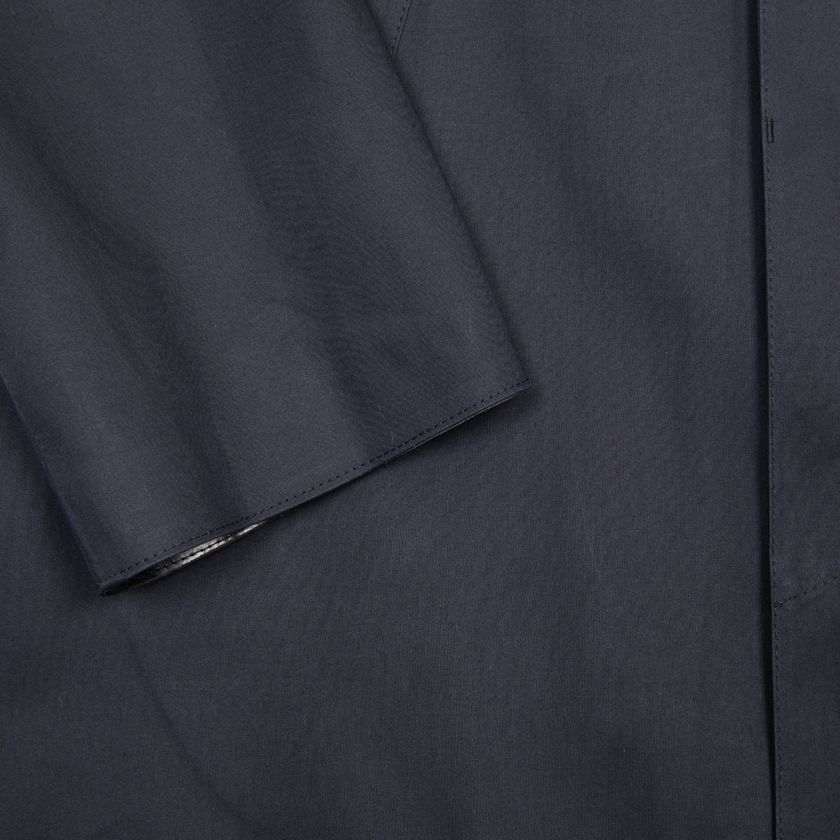 Mackintosh Dunkeld Bonded Cotton Lined Raincoat in Navy
