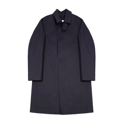 Mackintosh Men's Dunkeld Bonded Cotton Raincoat in Navy 1