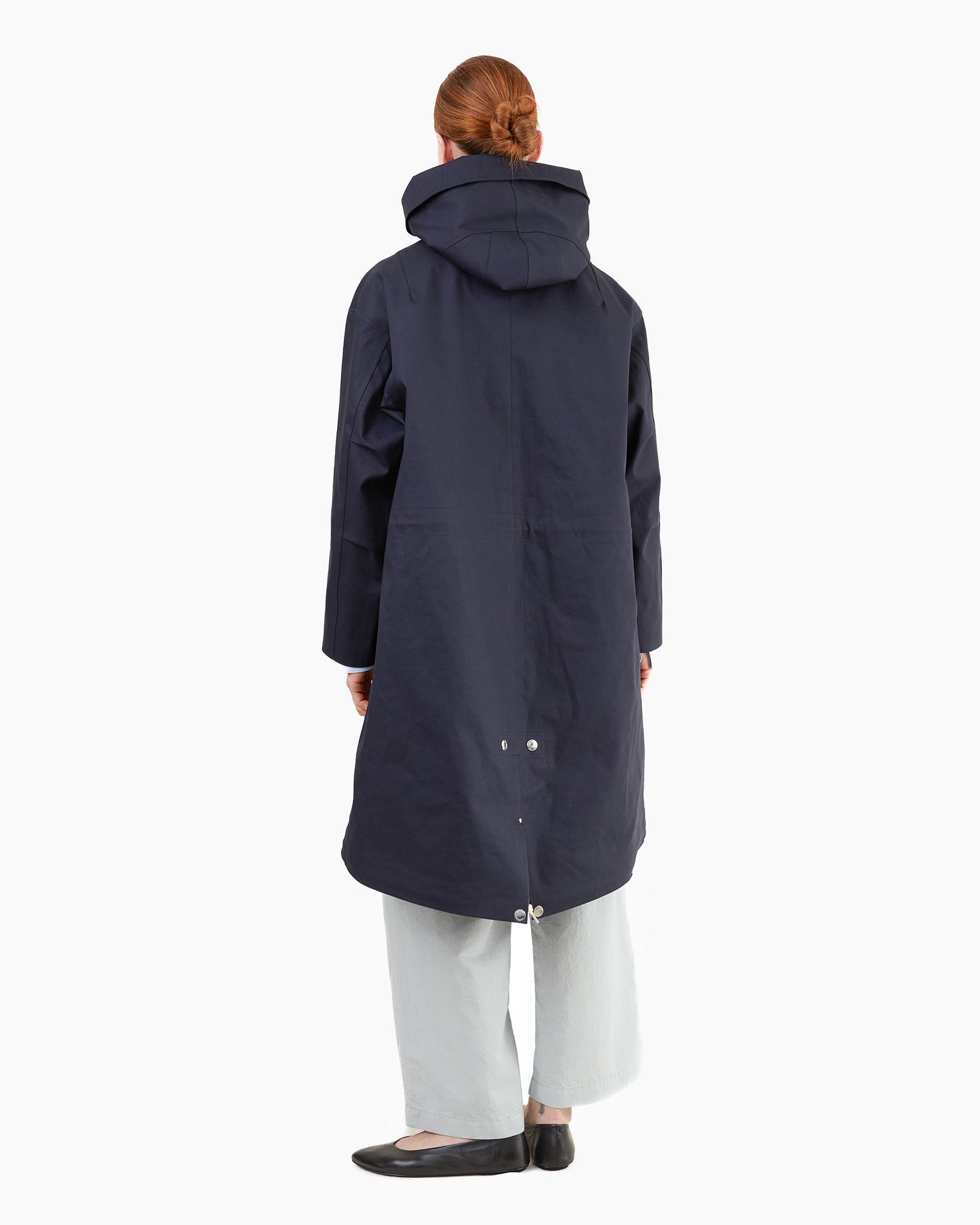 Mackintosh Women's Claigan Bonded Cotton Parka in Navy