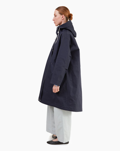 Mackintosh Women's Claigan Bonded Cotton Parka in Navy