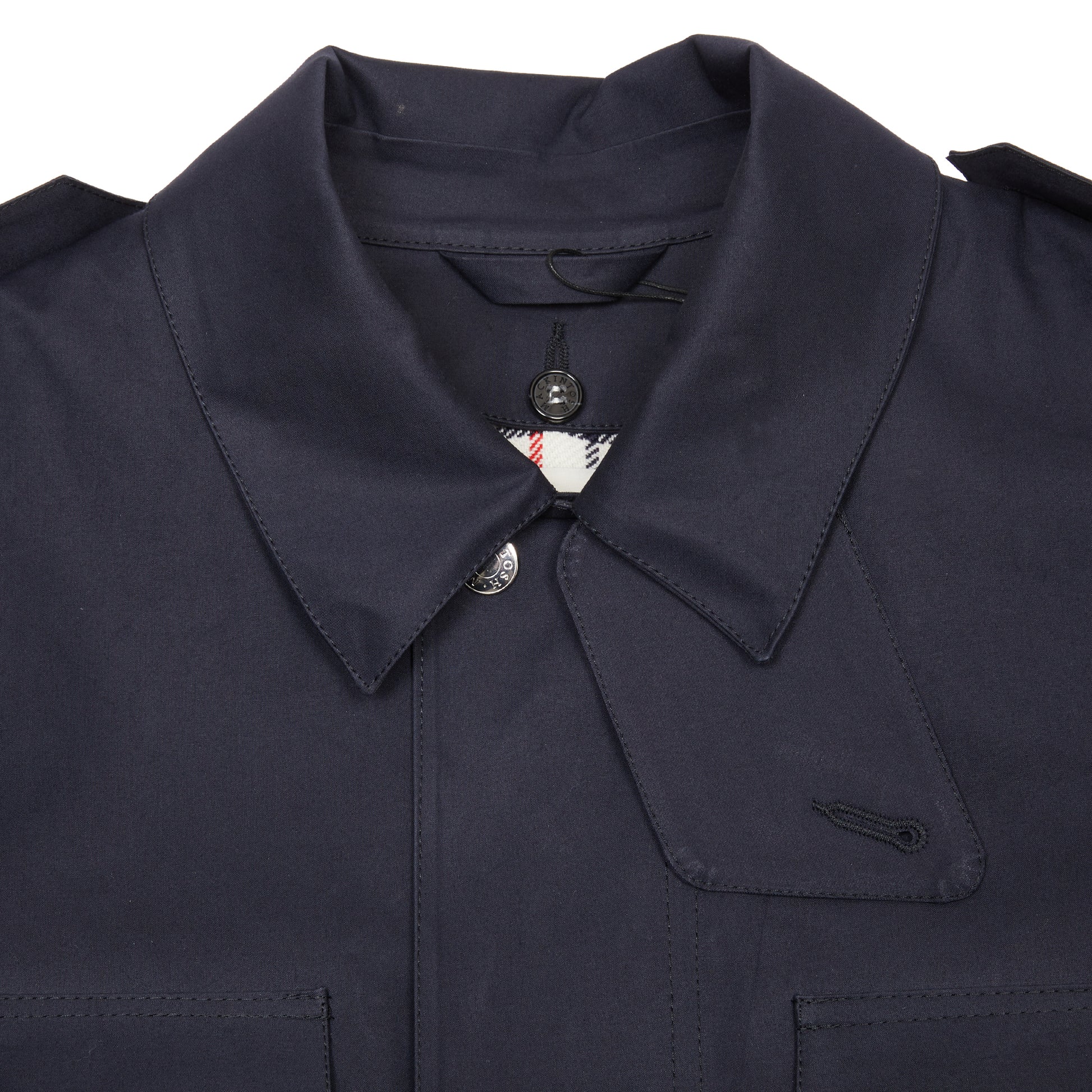 Mackintosh Roag Bonded Cotton Field Jacket in Navy
