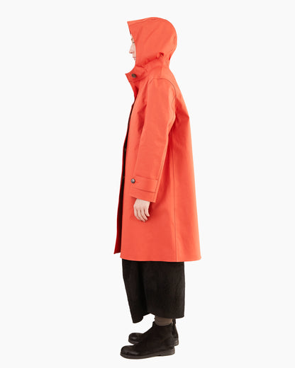 Mackintosh Women's Watten Bonded Cotton Hooded Raincoat in Jaffa