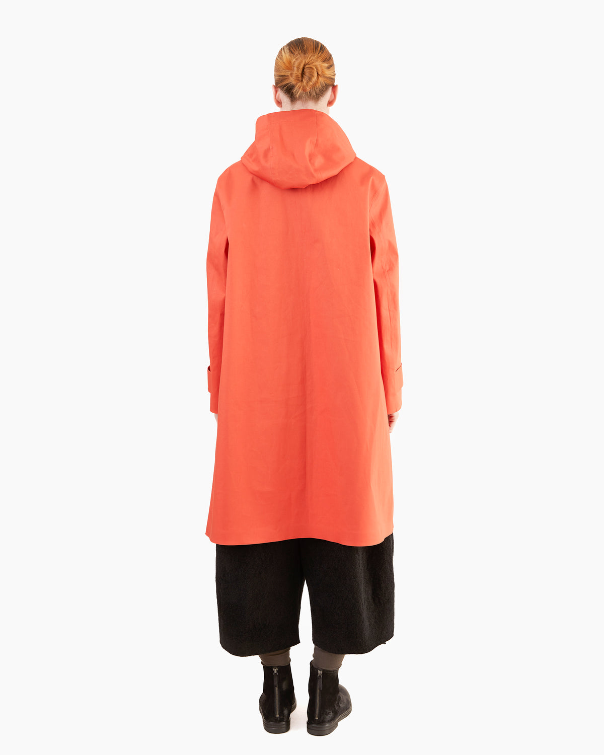 Mackintosh Women's Watten Bonded Cotton Hooded Raincoat in Jaffa