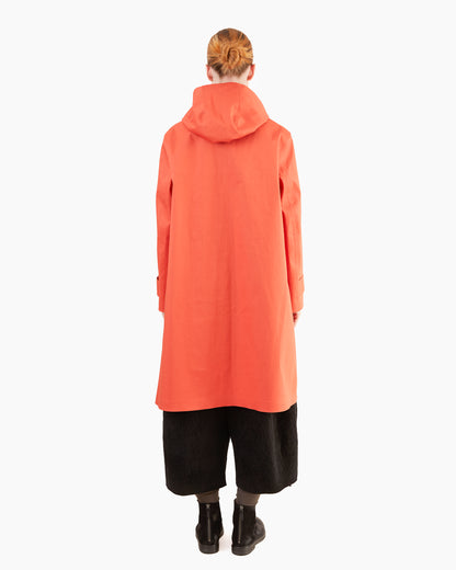 Mackintosh Women's Watten Bonded Cotton Hooded Raincoat in Jaffa