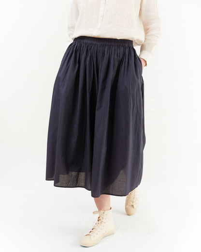 Maison De Soil Gathered Culottes in Navy