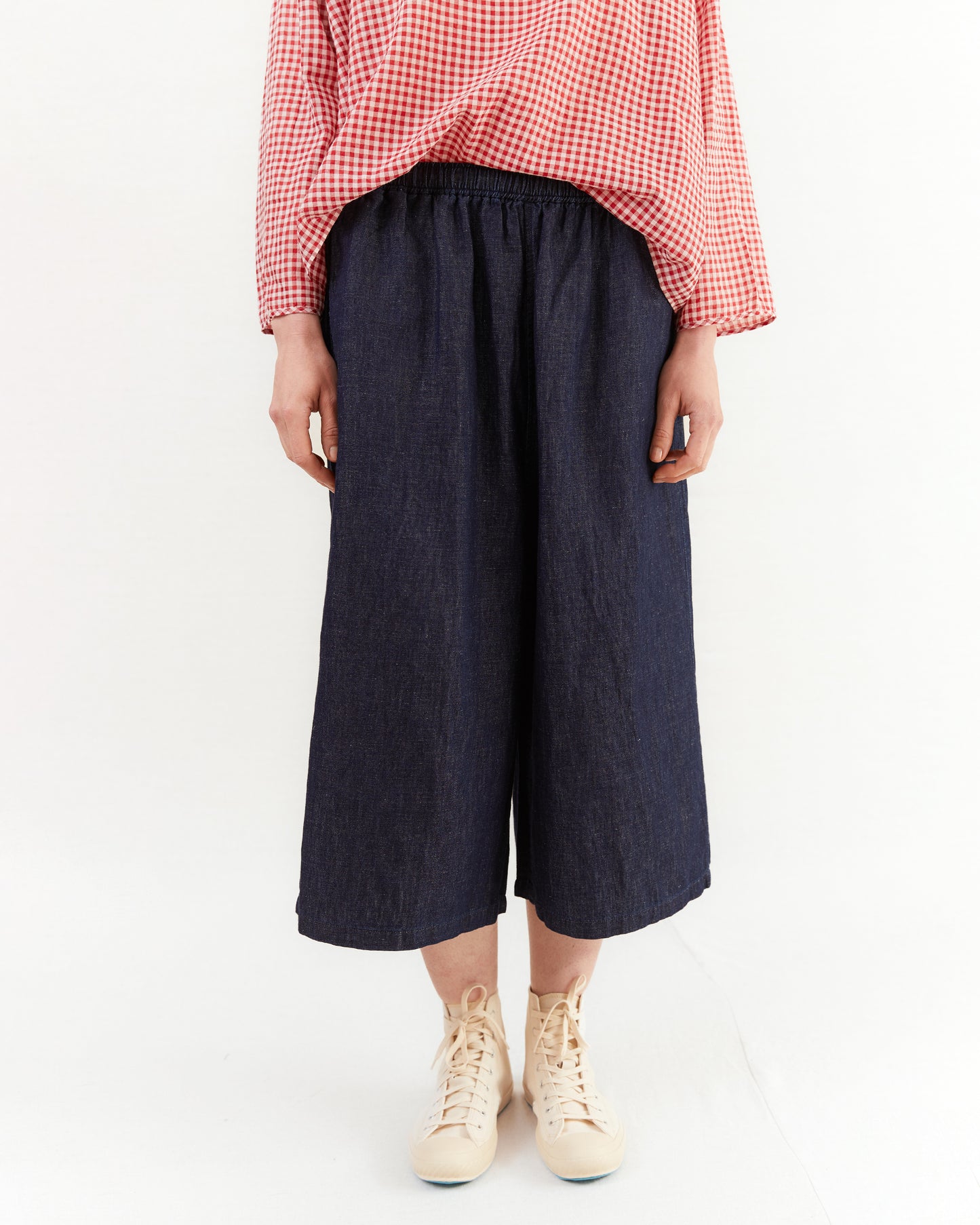 Maison De Soil Wide Easy Pants in Navy