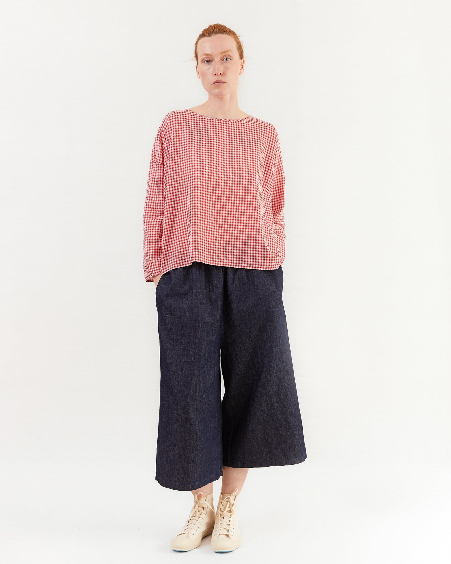 Maison De Soil Wide Easy Pants in Navy