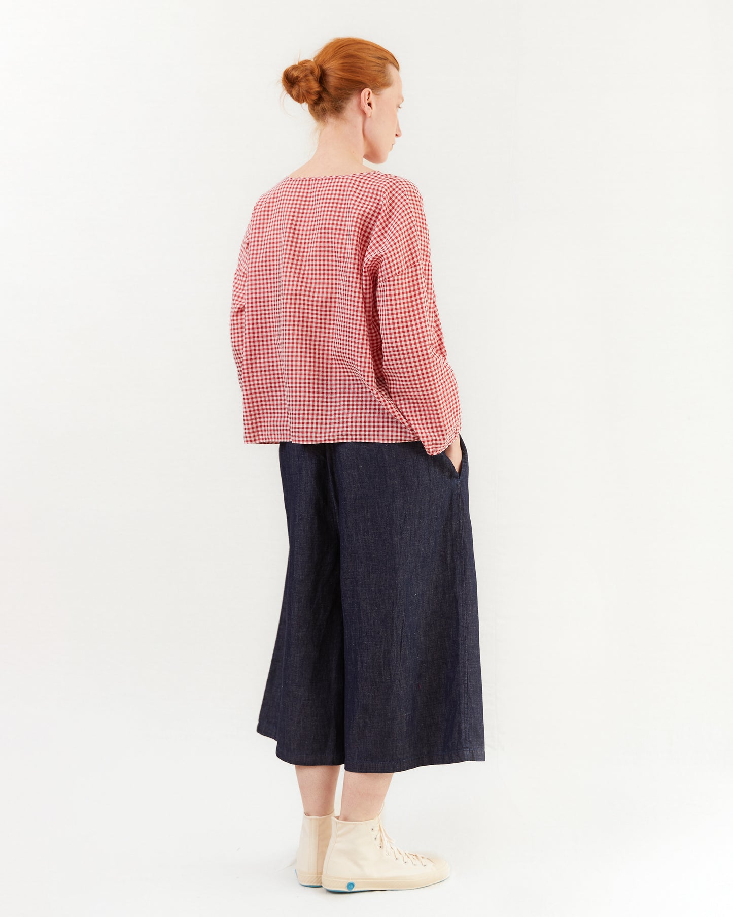 Maison De Soil Wide Easy Pants in Navy