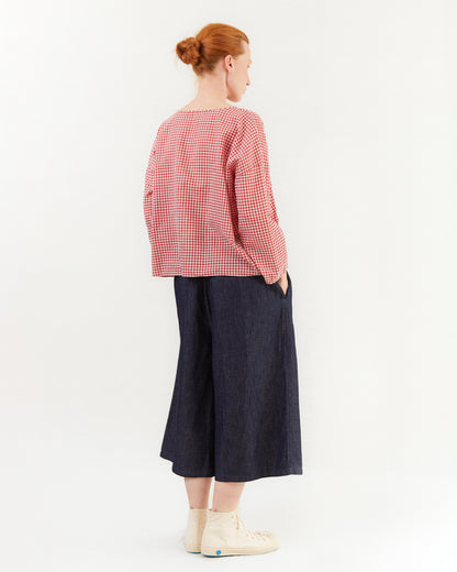 Maison De Soil Wide Easy Pants in Navy