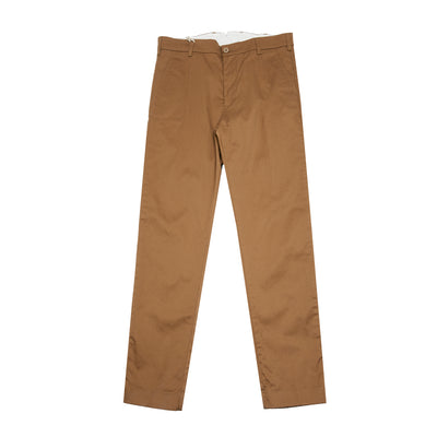 <p>Tailored chino trousers in soft cotton twill.&nbsp;Regular fit.&nbsp;</p> <p>Made from 97% cotton / 3% Elastene.&nbsp;</p> <p>Made in Italy.</p>