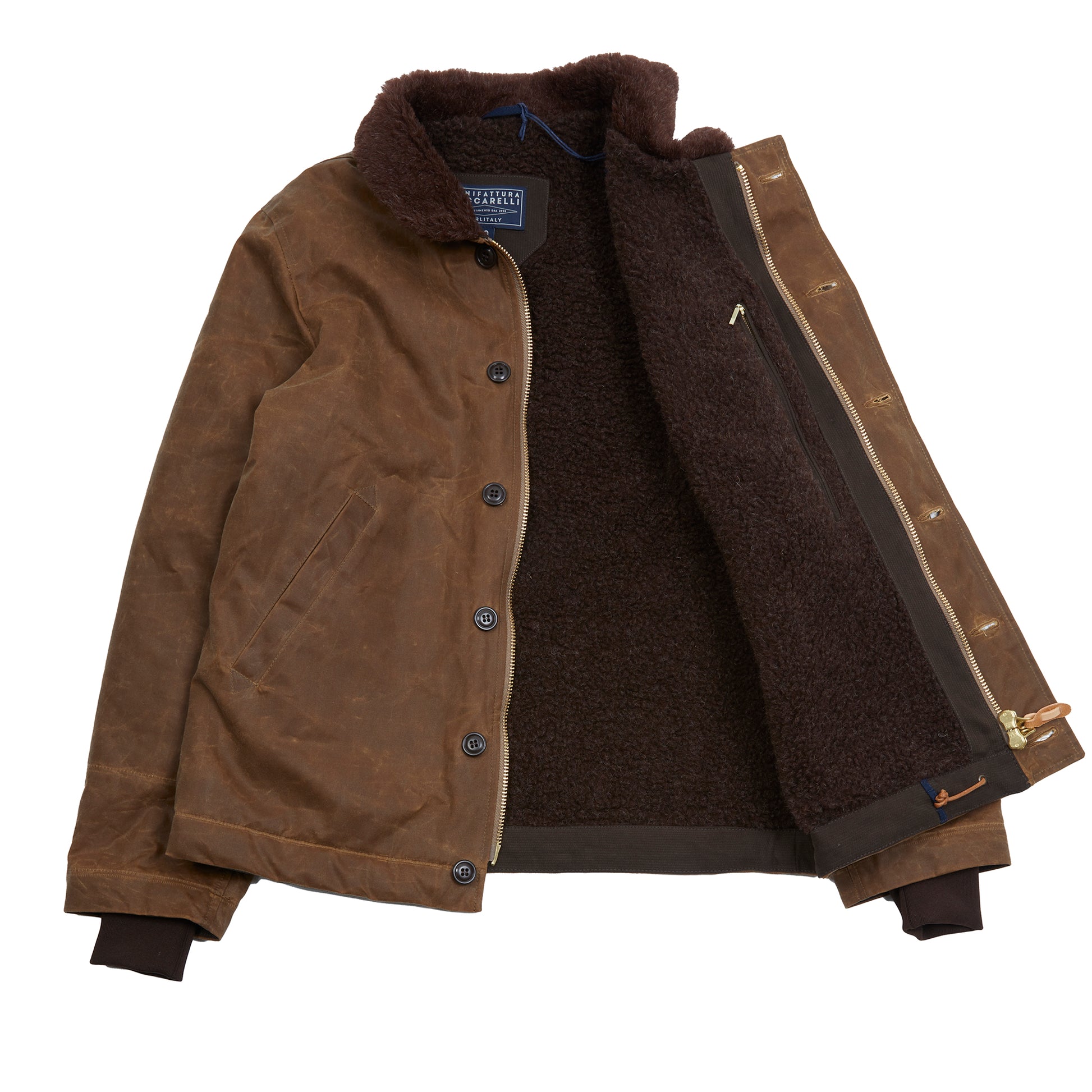 Manifattura Ceccarelli New Deck Jacket in Dark Tan