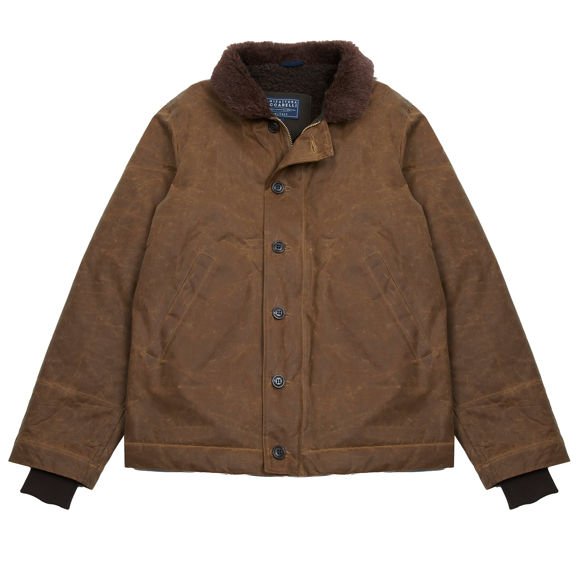 Manifattura Ceccarelli New Deck Jacket in Dark Tan