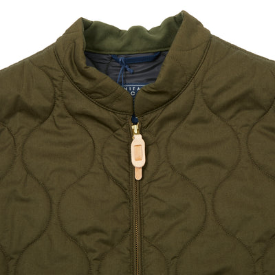 Manifattura Ceccarelli Quilted Vest in Olive