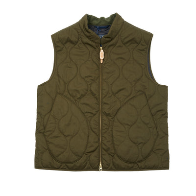 Manifattura Ceccarelli Quilted Vest in Olive