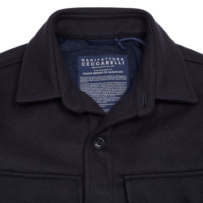 Manifattura Ceccarelli Casentino Wool Cruiser Jacket in Navy 2