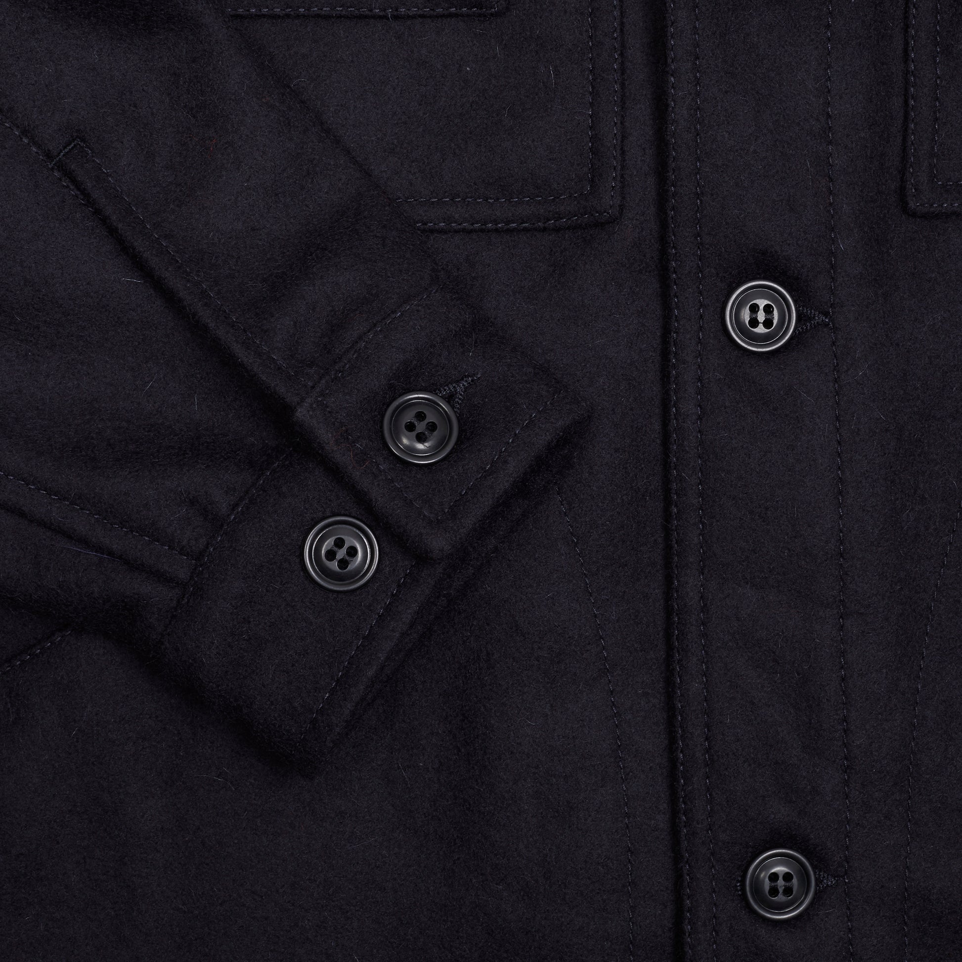 Manifattura Ceccarelli Casentino Wool Cruiser Jacket in Navy 4