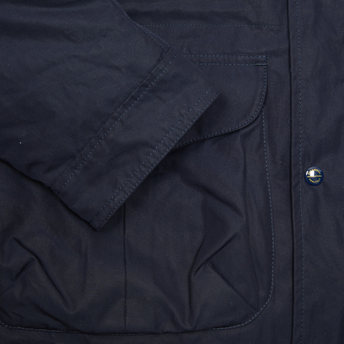 Manifattura Ceccarelli Cotton Fisherman Parka in Navy