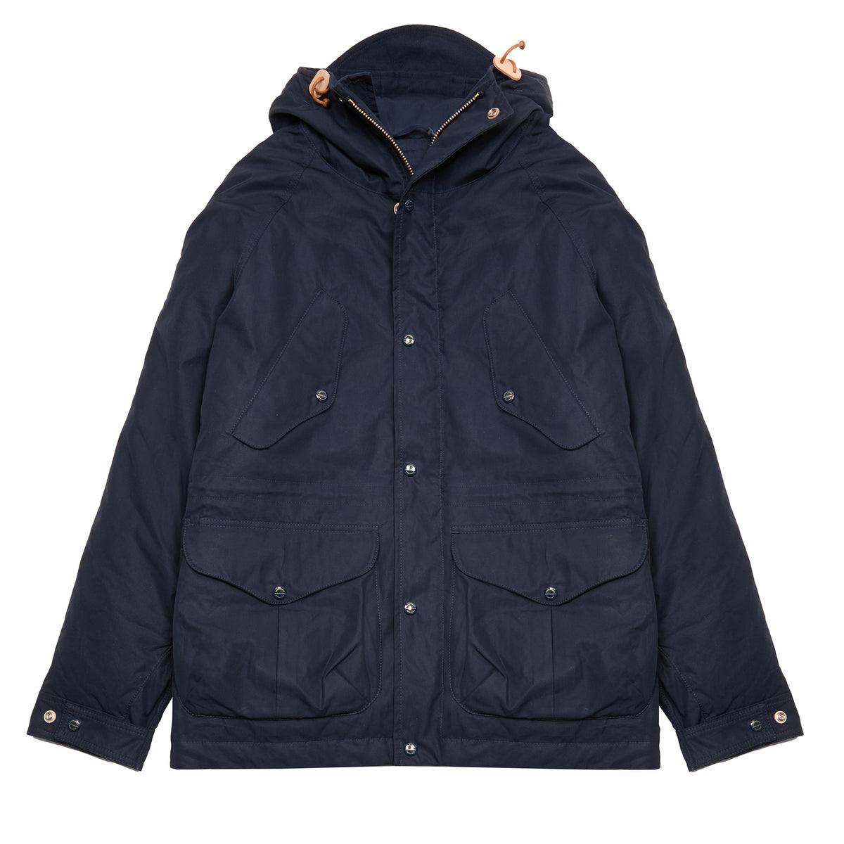 Manifattura Ceccarelli Cotton Fisherman Parka in Navy