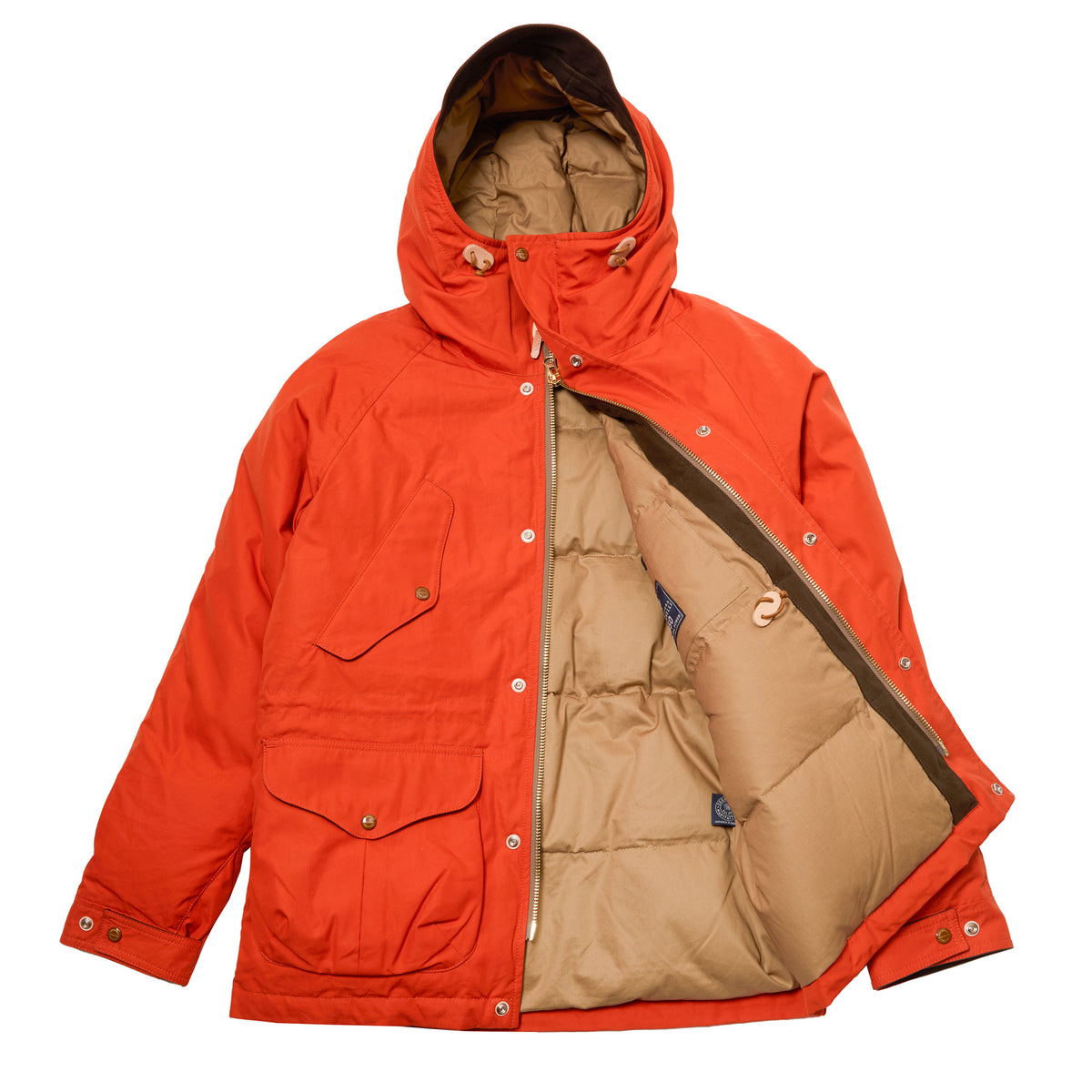 Manifattura Ceccarelli Cotton Fisherman Parka in Orange