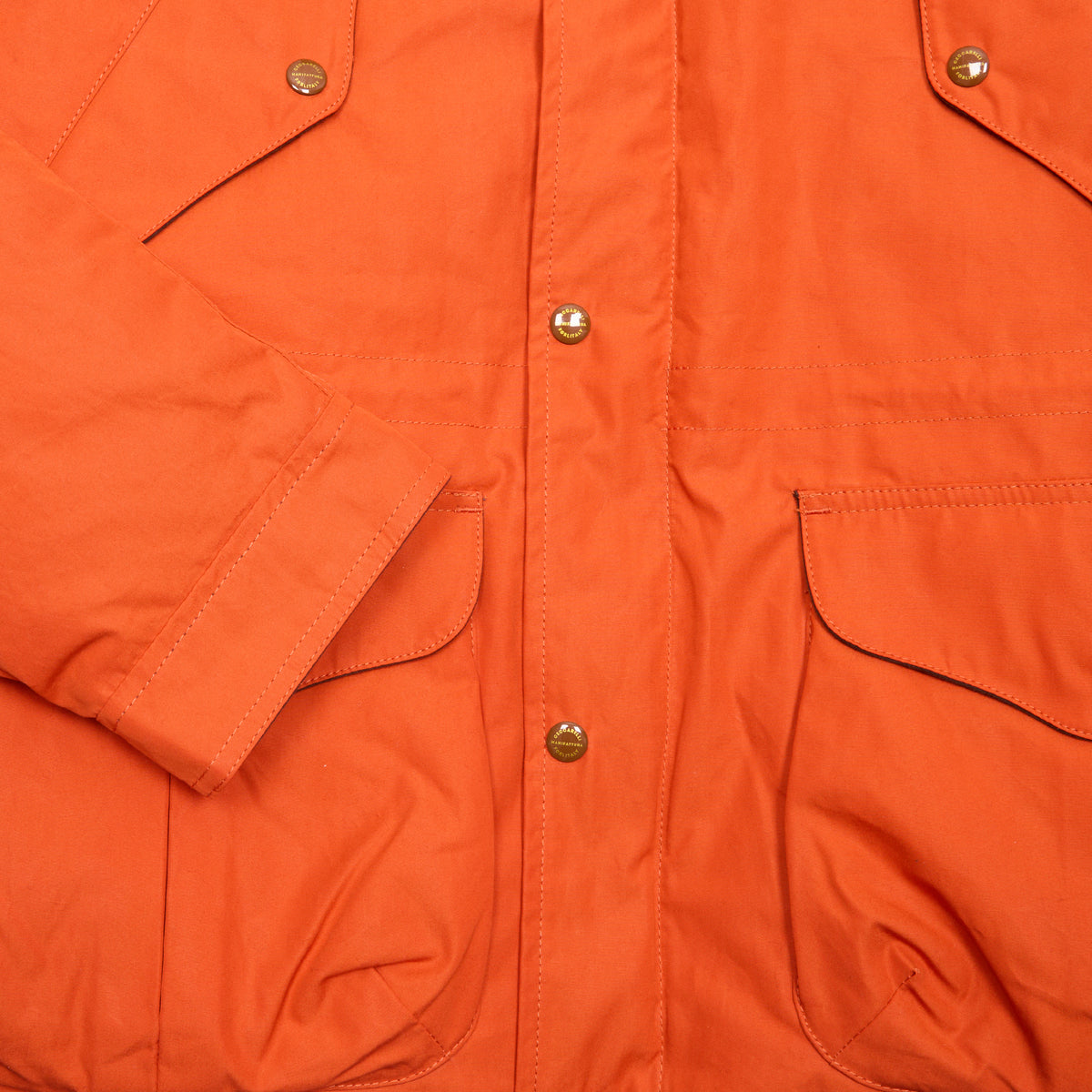 Manifattura Ceccarelli Cotton Fisherman Parka in Orange