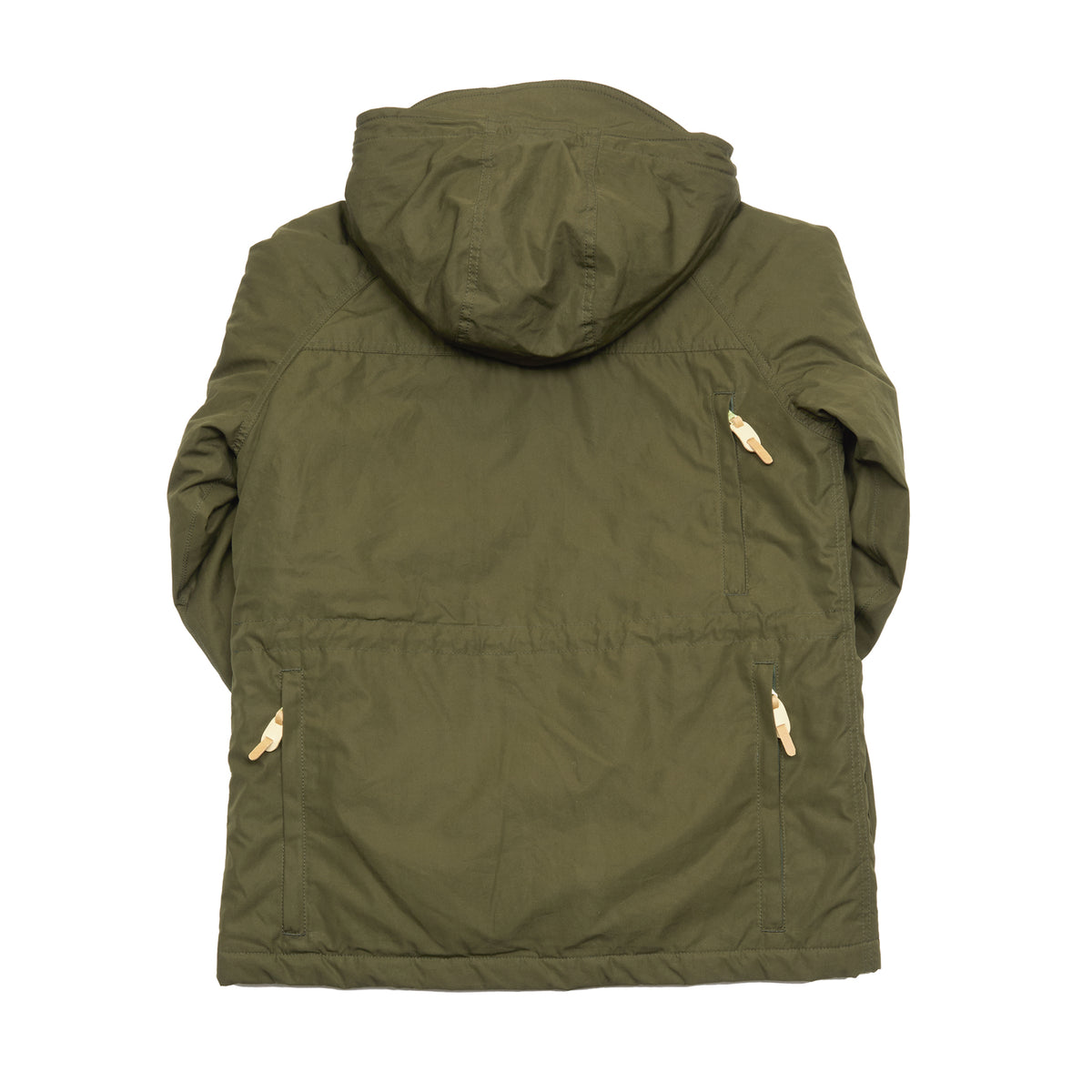 Manifattura Ceccarelli Wool-Padded Cotton Fisherman Parka in Military Green