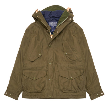 Manifattura Ceccarelli Wool-Padded Cotton Fisherman Parka in Military Green